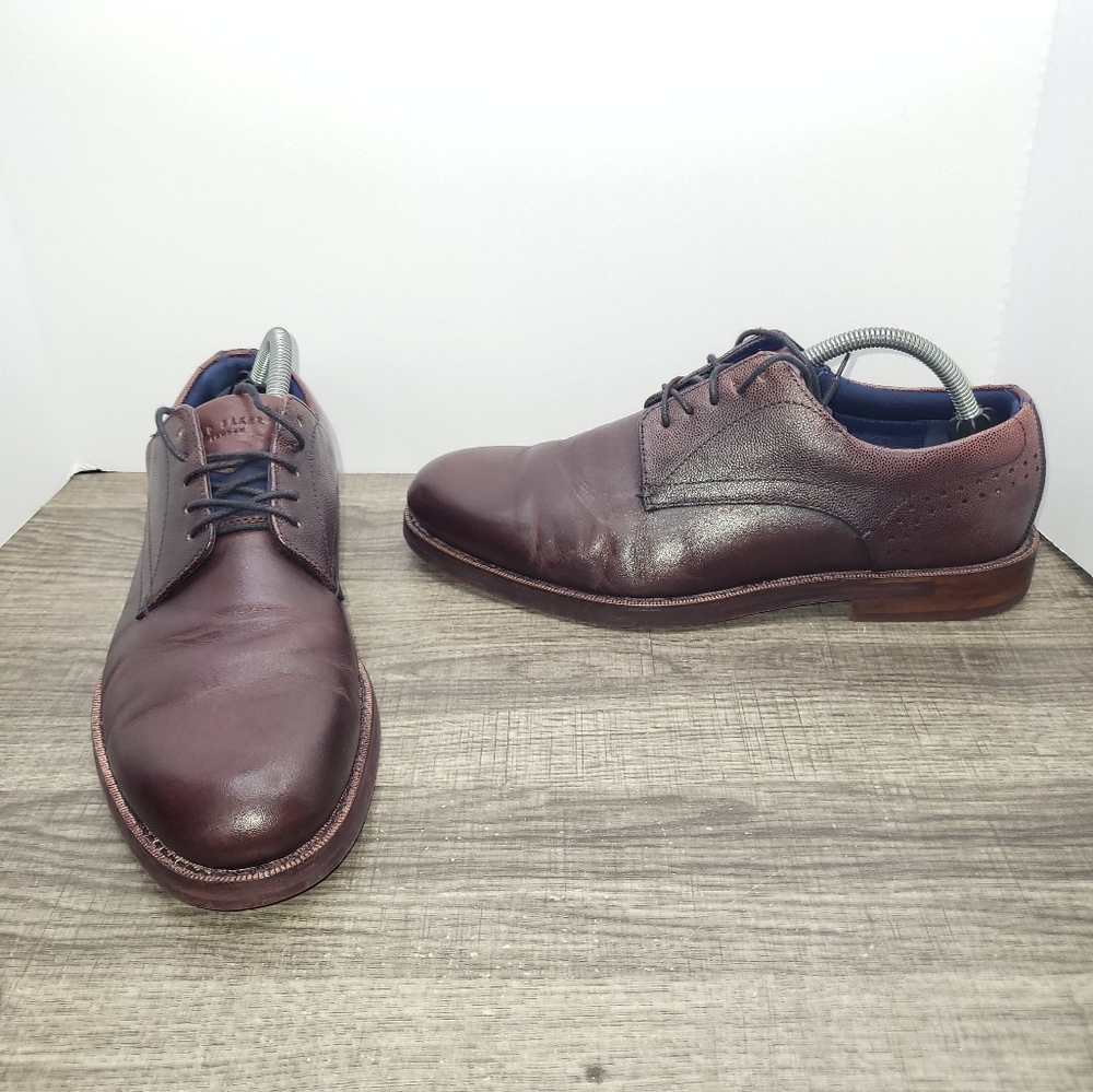 Ted Baker Men's Jhorge Oxford Padded Footbed Shoes Brown  Size US 9  Eu 42